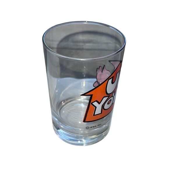 Vintage One Glass Up Yours Print Shot Glass Vodka - Picture 5 of 11